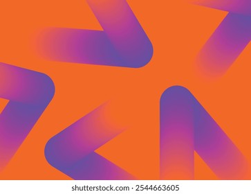 Vetor de plano de fundo do pôster de gradiente abstrato. Modelo de cobertura de estilo minimalista com perspectiva vibrante 3d geométrica formas coleção. Design ideal para mídia social, capa, banner, folheto.