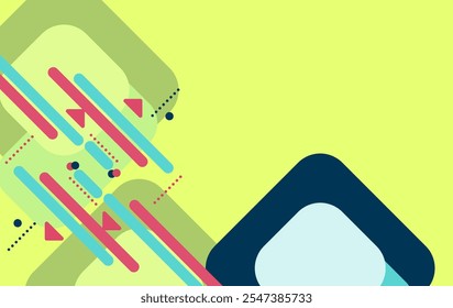 Abstract gradient poster background vector. style cover template with vibrant perspective geometric prism shape. Ideal design for social media, cover, banner