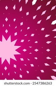 Abstract gradient poster background vector. style cover template with vibrant perspective geometric prism shape. Ideal design for social media, cover, banner