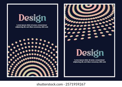 Abstract gradient poster background vector set. Minimalist style collection. Ideal design for social media, poster, cover, banner, flyer