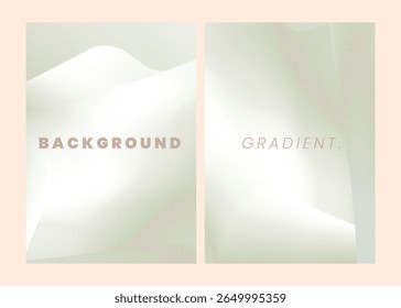 Abstract gradient poster background vector set. Minimalist cover template gradient color. Ideal design for social media, cover, banner, flyer, music, ads.