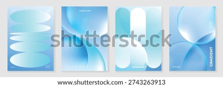 abstract gradient poster background vector background with lightblue cyan white colors. Modern design for poster, cover, and branding.