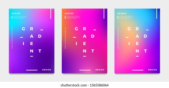 Abstract gradient poster and cover design.  Vector illustration.