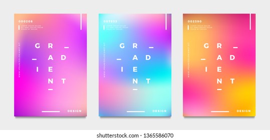 Abstract gradient poster and cover design.  Vector illustration.