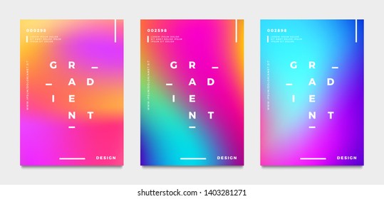 Abstract gradient poster and cover design. Vector illustration.