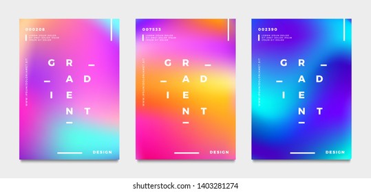 Abstract gradient poster and cover design. Vector illustration.