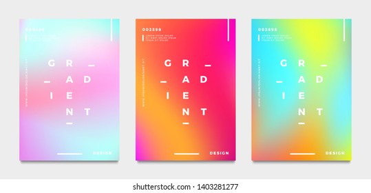 Abstract Gradient Poster And Cover Design. Vector Illustration.