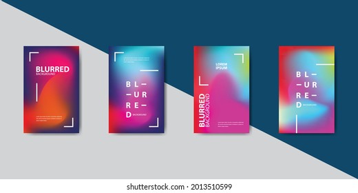 Afiche de degradado abstracto y diseño de portada. Ilustración vectorial. EPS10.