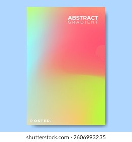 abstract gradient poster with minimalist modern style