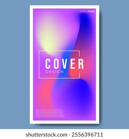 abstract gradient poster with modern and minimalist style