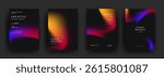 Abstract gradient poster template. Modern Covers Design. Mesh gradient background design. Trendy front page design for Banner, Poster, Flyer, Invitation and Annual Report