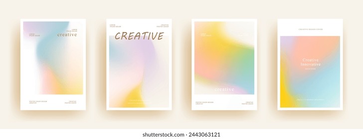 Abstract gradient poster template. Modern Covers Design. Mesh gradient background design. Trendy front page design for Banner, Poster, Flyer, Invitation and Annual Report