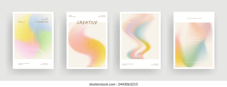 Abstract gradient poster template. Modern Covers Design. Mesh gradient background design. Trendy front page design for Banner, Poster, Flyer, Invitation and Annual Report