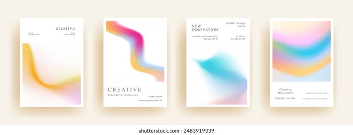 Abstract gradient poster template. Modern Covers Design. Mesh gradient background design. Trendy front page design for Banner, Poster, Flyer, Invitation and Annual Report
