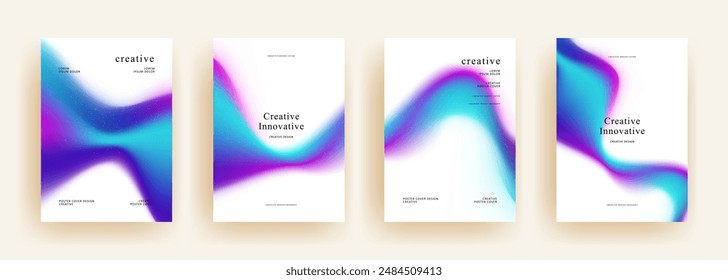 Abstract gradient poster template. Modern Covers Design. Mesh gradient background design. Trendy front page design for Banner, Poster, Flyer, Invitation and Annual Report