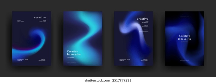 Abstract gradient poster template. Modern Covers Design. fluid gradient background design. Trendy front page design for Banner, Poster, Flyer, Invitation and Annual Report