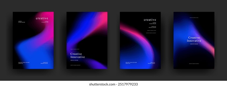 Abstract gradient poster template. Modern Covers Design. fluid gradient background design. Trendy front page design for Banner, Poster, Flyer, Invitation and Annual Report