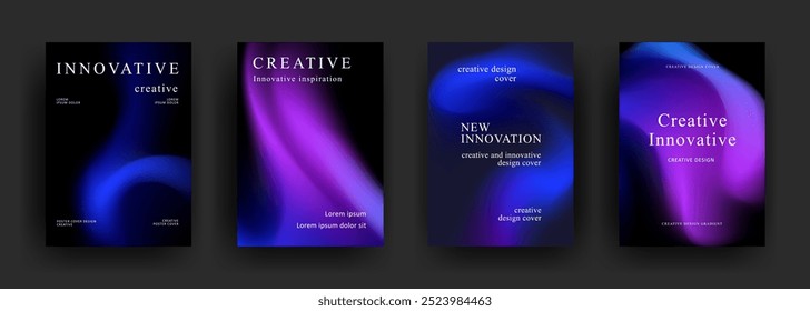 Abstract gradient poster template. Modern Covers Design. Mesh gradient background design. Trendy front page design for Banner, Poster, Flyer, Invitation and Annual Report