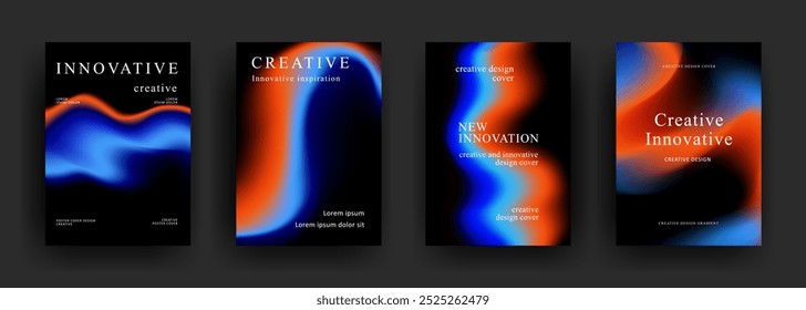 Abstract gradient poster template. Modern Covers Design. Mesh gradient background design. Trendy front page design for Banner, Poster, Flyer, Invitation and Annual Report