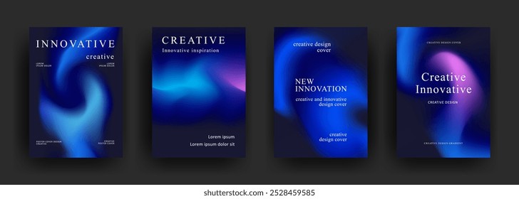 Abstract gradient poster template. Modern Covers Design. Mesh gradient background design. Trendy front page design for Banner, Poster, Flyer, Invitation and Annual Report