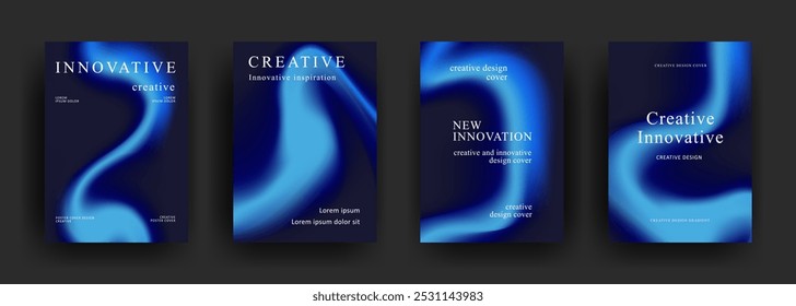 Abstract gradient poster template. Modern Covers Design. Mesh gradient background design. Trendy front page design for Banner, Poster, Flyer, Invitation and Annual Report