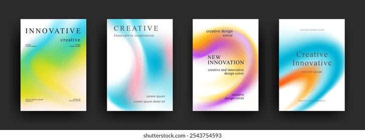 Abstract gradient poster template. Modern Covers Design. fluid gradient background design. Trendy front page design for Banner, Poster, Flyer, Invitation and Annual Report