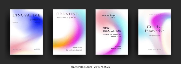 Abstract gradient poster template. Modern Covers Design. fluid gradient background design. Trendy front page design for Banner, Poster, Flyer, Invitation and Annual Report