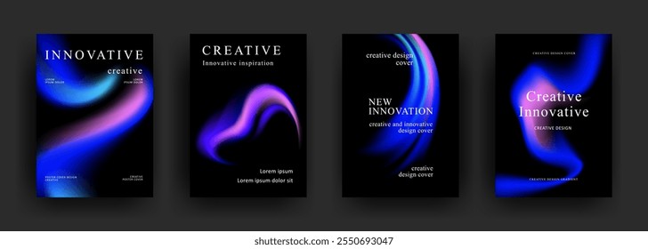 Abstract gradient poster template. Modern Covers Design. Mesh gradient background design. Trendy front page design for Banner, Poster, Flyer, Invitation and Annual Report