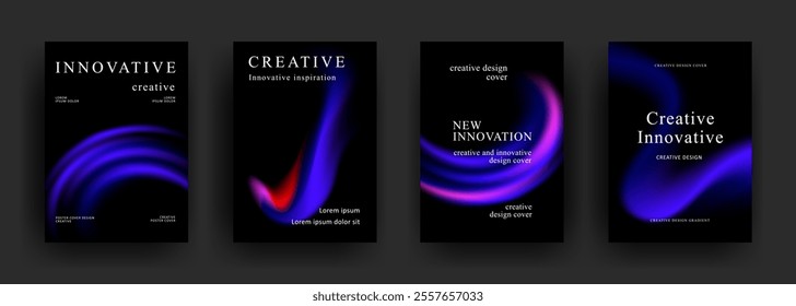 Abstract gradient poster template. Modern Covers Design. fluid gradient background design. Trendy front page design for Banner, Poster, Flyer, Invitation and Annual Report