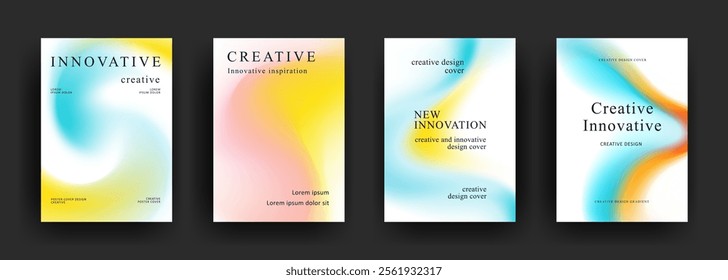 Abstract gradient poster template. Modern Covers Design. Mesh gradient background design. Trendy front page design for Banner, Poster, Flyer, Invitation and Annual Report