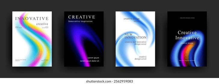 Abstract gradient poster template. Modern Covers Design. Mesh gradient background design. Trendy front page design for Banner, Poster, Flyer, Invitation and Annual Report