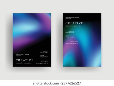 Abstract gradient poster template. Modern Covers Design. fluid gradient background design. Trendy front page design for Banner, Poster, Flyer, Invitation and Annual Report