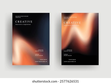 Abstract gradient poster template. Modern Covers Design. fluid gradient background design. Trendy front page design for Banner, Poster, Flyer, Invitation and Annual Report