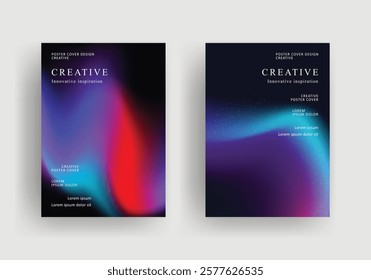 Abstract gradient poster template. Modern Covers Design. fluid gradient background design. Trendy front page design for Banner, Poster, Flyer, Invitation and Annual Report