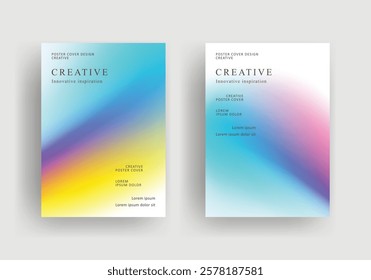 Abstract gradient poster template. Modern Covers Design. fluid gradient background design. Trendy front page design for Banner, Poster, Flyer, Invitation and Annual Report