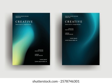 Abstract gradient poster template. Modern Covers Design. fluid gradient background design. Trendy front page design for Banner, Poster, Flyer, Invitation and Annual Report