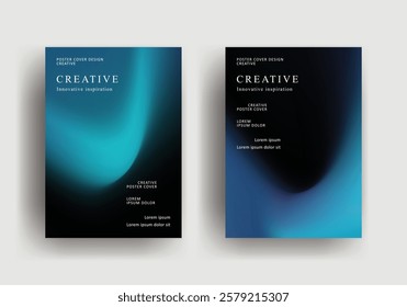 Abstract gradient poster template. Modern Covers Design. fluid gradient background design. Trendy front page design for Banner, Poster, Flyer, Invitation and Annual Report