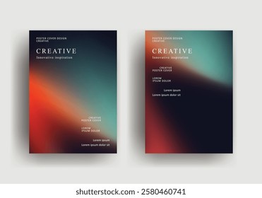 Abstract gradient poster template. Modern Covers Design. fluid gradient background design. Trendy front page design for Banner, Poster, Flyer, Invitation and Annual Report