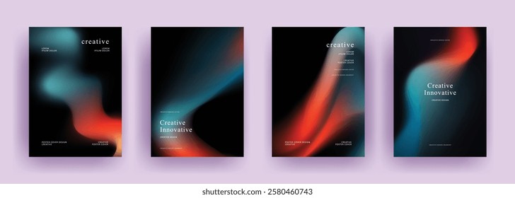 Abstract gradient poster template. Modern Covers Design. fluid gradient background design. Trendy front page design for Banner, Poster, Flyer, Invitation and Annual Report