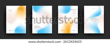 Abstract gradient poster template. Modern Covers Design. Mesh gradient background design. Trendy front page design for Banner, Poster, Flyer, Invitation and Annual Report