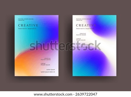 Abstract gradient poster template. Modern Covers Design. fluid gradient background design. Trendy front page design for Banner, Poster, Flyer, Invitation and Annual Report