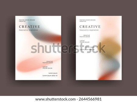 Abstract gradient poster template. Modern Covers Design. Mesh gradient background design. Trendy front page design for Banner, Poster, Flyer, Invitation and Annual Report