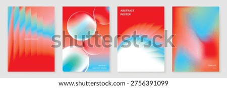 Abstract gradient poster vector background with vibrant color blend and geometric shapes. Modern colorful design for wall art, cover, template, and digital use.