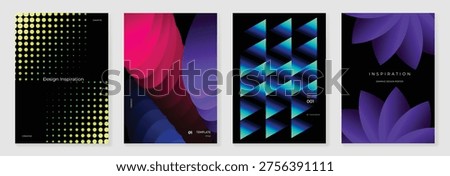 Abstract gradient poster vector background with vibrant color blend and geometric shapes. Modern colorful design for wall art, cover, template, and digital use.