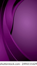 Abstract gradient purple background. Violet fluid wave template. potrait background