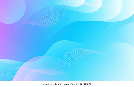 Abstract Gradient  Purple Blue  liquid background. Modern  background design. Dynamic Waves. Fluid shapes composition.  Fit for website, banners, brochure, posters