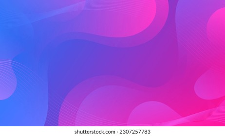 Resumen Fondo líquido gradiente Púrpura Azul. Diseño de fondo moderno. Ondas dinámicas. Composición de formas fluidas.  Apto para sitio web, banners, folletos, afiches