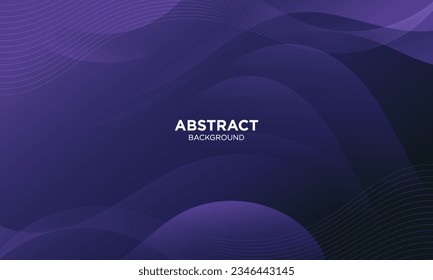 Abstract Gradient  Purple Blue  liquid background. Modern  background design. Dynamic Waves. Fluid shapes composition.  Fit for website, banners, brochure, posters