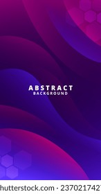 Resumen Fondo líquido gradiente Púrpura Azul. Diseño de fondo vectorial moderno. Ondas dinámicas. Composición de formas fluidas.  Apto para la plantilla de historias de medios sociales 