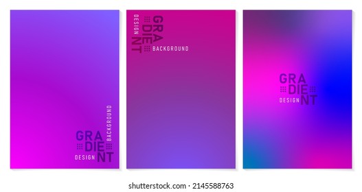 abstract gradient purple and pink color illustration of a set of banners, sign corporate, billboard, header, digital advertising, business ecommerce, ads campaign, social media posts, feeds instagram